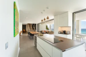 cuisine moderne vue mer de la villa guacana guadeloupe