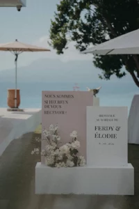 deco mariage signalétique luxe guadeloupe designer