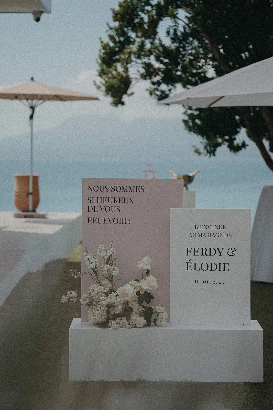 deco mariage signalétique luxe guadeloupe designer